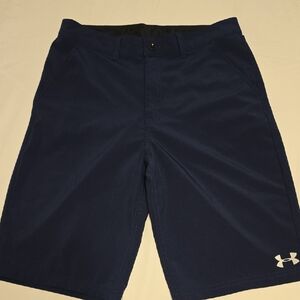Under Armour Boys Navy Blue Performance‎ Golf Shorts Size 18